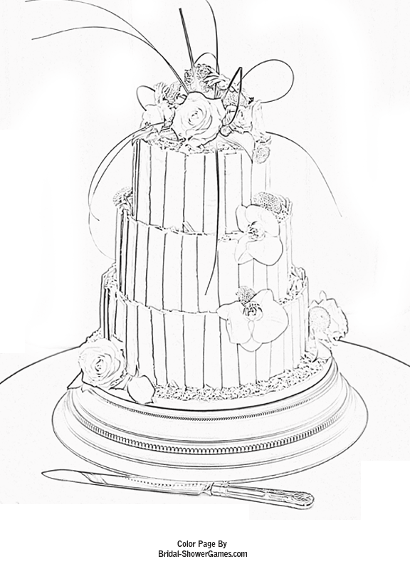 Free Printable Bridal Shower Coloring Pages