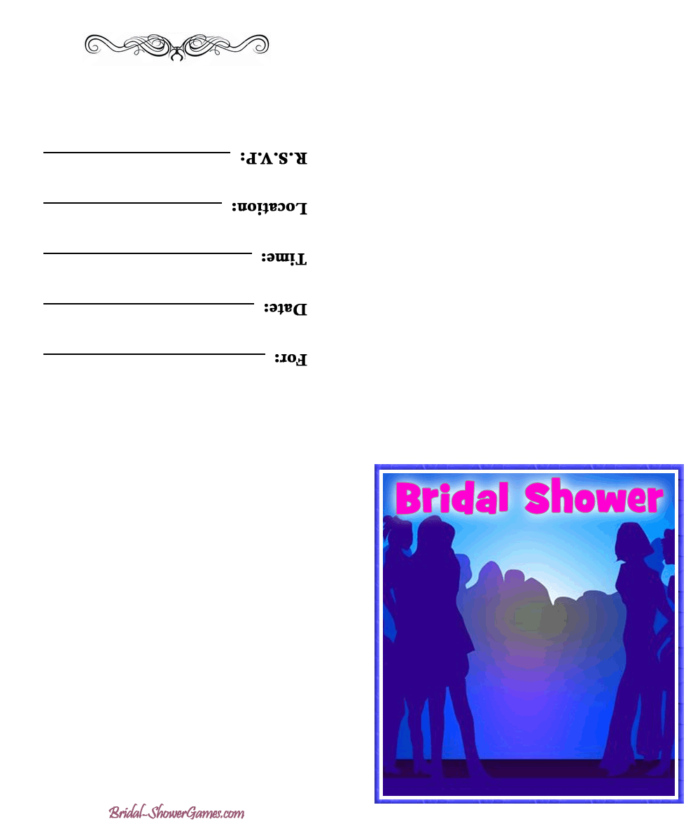 Free Printable Bridal Shower Invites